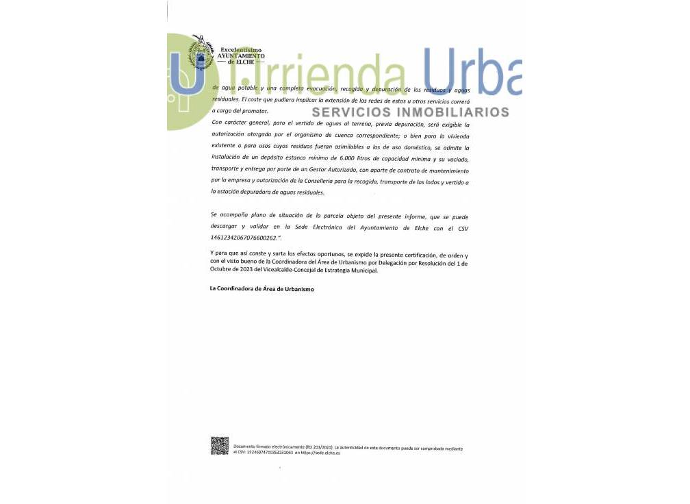 Long Term Rental - Building Site - Torrellano