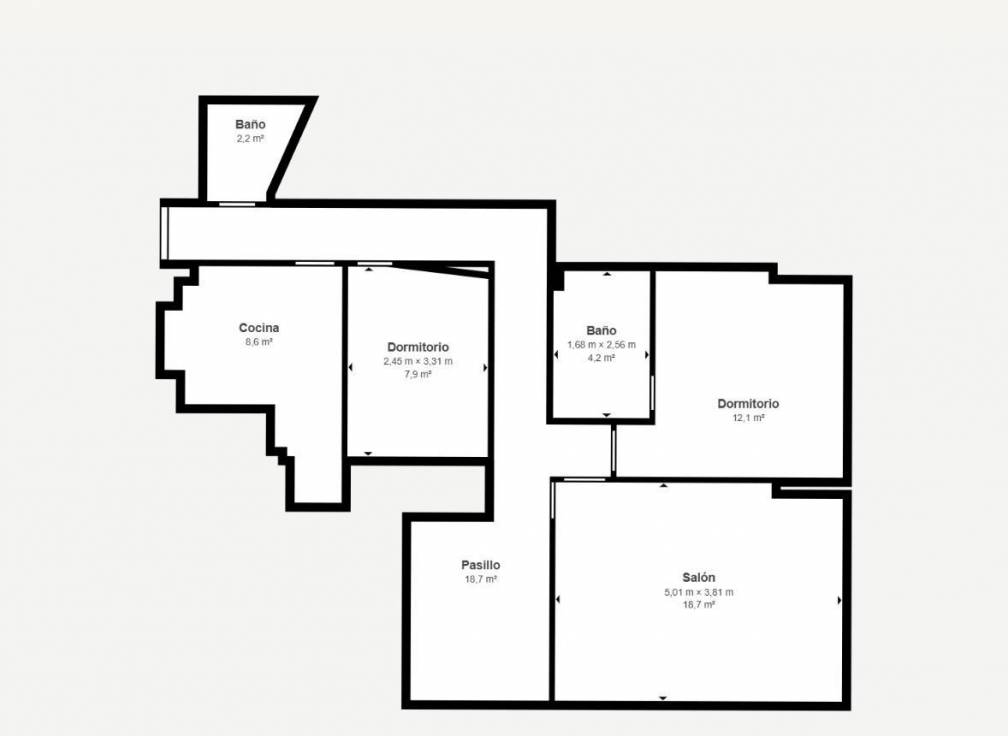 Resale - Flat - Elche - Plaza Madrid