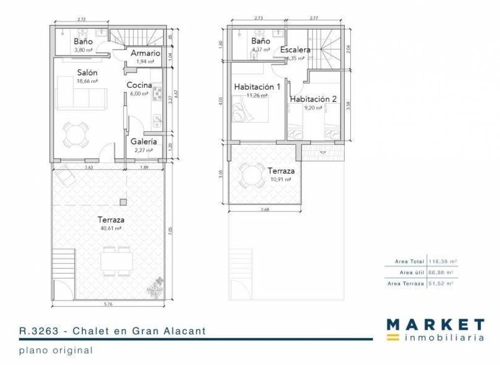 Segunda mano - Chalet - Gran alacant - Mediterráneo-Novamar